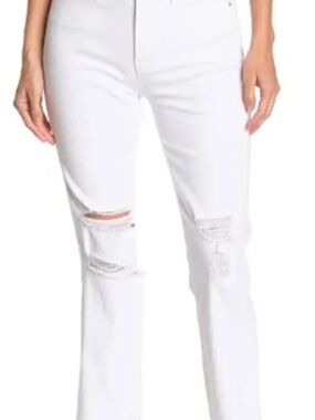 Frame Denim Women's Cropped Jeans in Cream